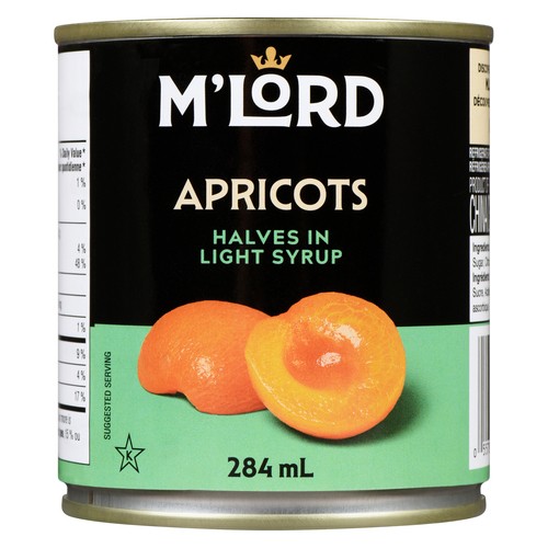 M'Lord Canned Apricots Halves In Light Syrup 284 ml