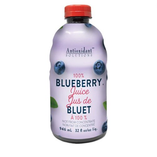 Antioxidant Solutions Juice 100% Blueberry 946 ml (bottle)