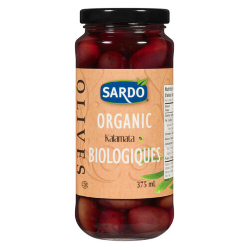 Sardo Organic Kalamata Olives 375 ml