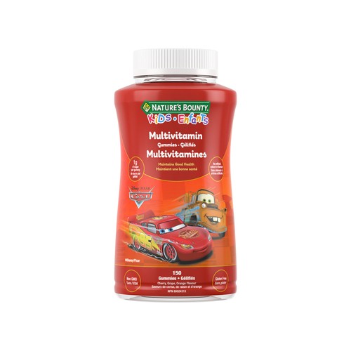 Nature's Bounty Kids Multivitamin Disney Pixar Cars 150 Count