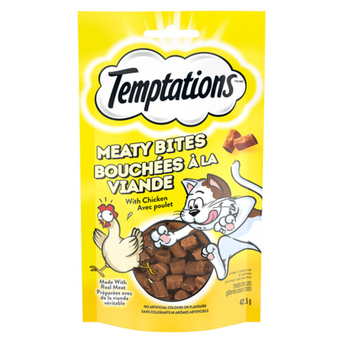 Temptations Meaty Bites Cat Treats With Chicken 42.5 g