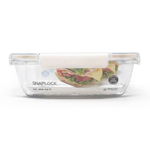 Snaplock Clear Container Rectangle 1.3 L