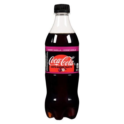 Coca-Cola Zero Sugar Soft Drink Cherry Vanilla 500 ml (bottle)