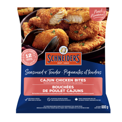 Schneiders Frozen Chicken Bites Boneless Cajun 600 g