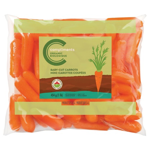 Compliments Organic Carrots Baby-Cut 454 g