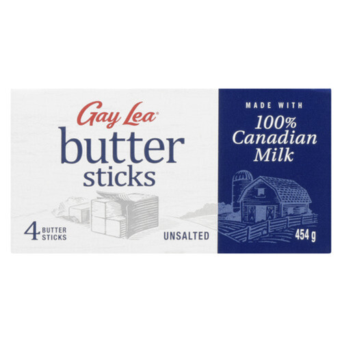 Gay Lea Butter Sticks Unsalted 454 g