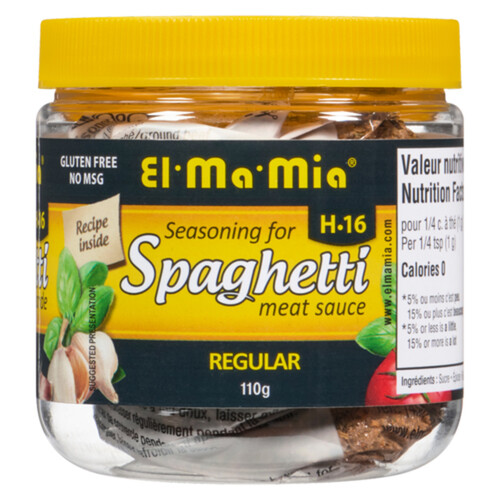 El-Ma-Mia H16 Gluten-Free Seasoning Spaghetti Meat Sauce Regular 110 g
