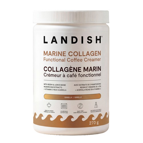 Landish Marine Collagen Functional Coffee Creamer Vanilla 270 g