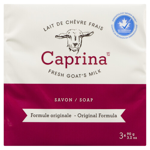 Caprina Bar Soap Original Goat's Milk 3 x 90 g