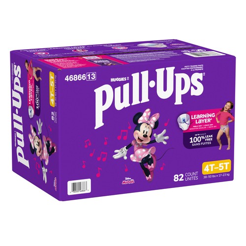 Huggies Pull-Ups Girl's Potty Training Pants 4T-5T 82 Count