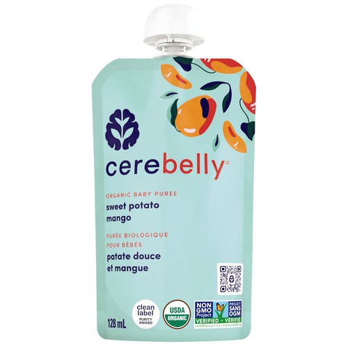 Cerebelly Organic Baby Puree Sweet Potato Mango 128 ml