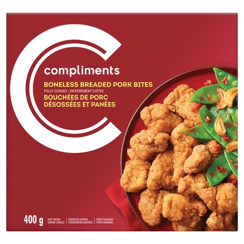 Compliments Breaded Boneless Bites Pork 400 g
