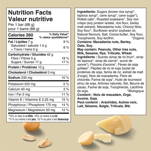 Clif Bar Energy Bars White Chocolate Macadamia Nut 340 g