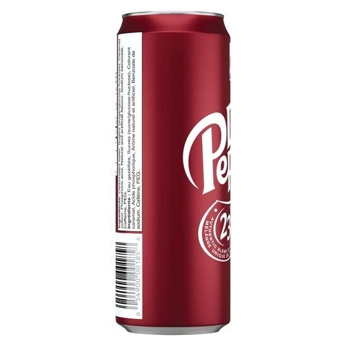 Dr Pepper Soft Drink Original Slim 355 ml (can)