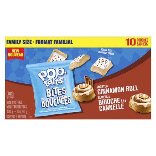 Kellogg Pop-Tarts Bites Mini Pastries Frosted Cinnamon Roll 400 g