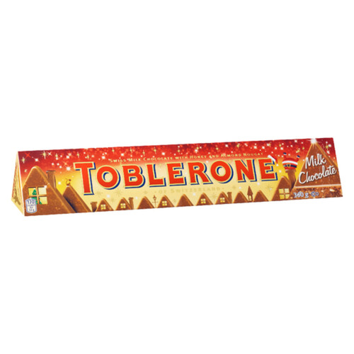 Toblerone Milk Chocolate with Honey and Almond Nougat Valentines Day Chocolate 360 g