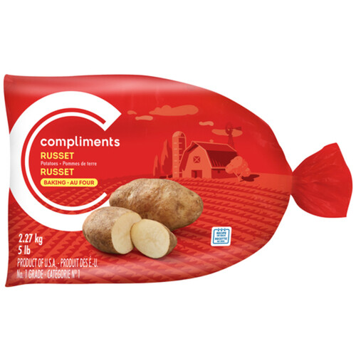 Compliments Washed Potato Russet 2.27 kg