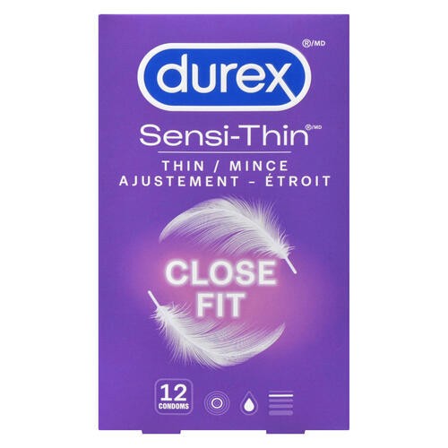 Durex Sensi-Thin Condoms Thin Close Fit 12 Count