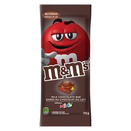 M&M's Milk Chocolate Bar With Minis Tablet 113 g