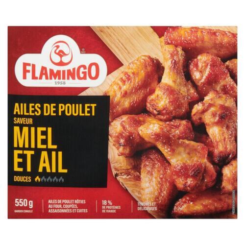 Flamingo Frozen Chicken Wings Honey Garlic 550 g