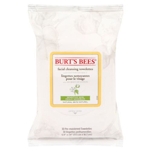 Burt's Bees Facial Cleansing Towelette 30 EA