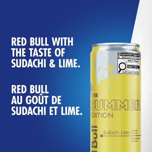 Red Bull Energy Drinks The Summer Edition Sudachi Lime 4 x 250 ml (cans)