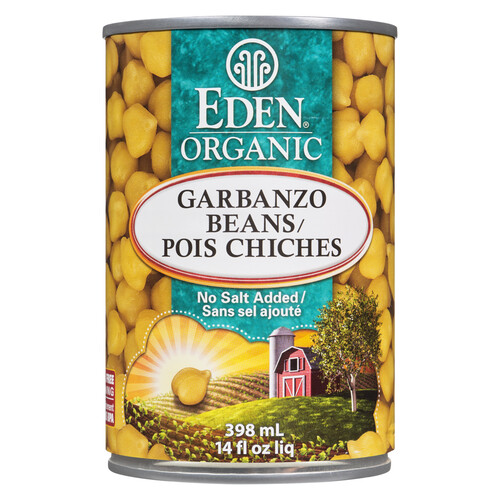 Eden Organic Garbanzo Beans No Salt Added 398 ml