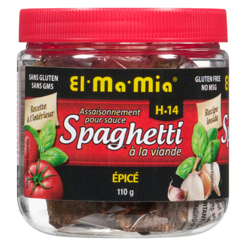 El-Ma-Mia H14 Gluten-Free Seasoning Spaghetti Meat Sauce Spicy 110 g
