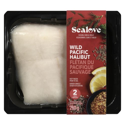 Sealove Poisson congelé flétan sauvage du pacifique 260 g