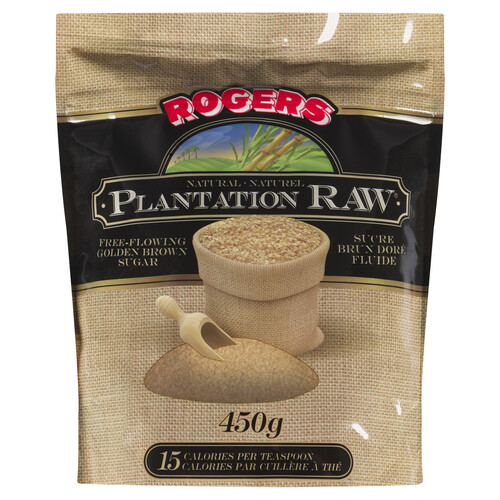 Lantic Rogers Plantation Raw Sugar Golden Brown Natural 450 g