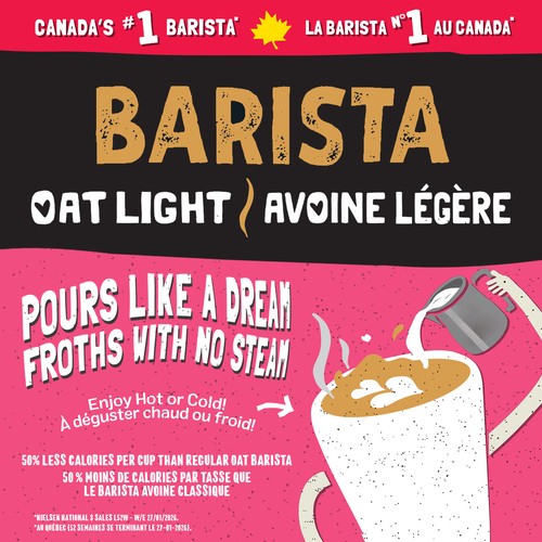 Earth's Own Dairy-Free Oat Light Barista 946 ml