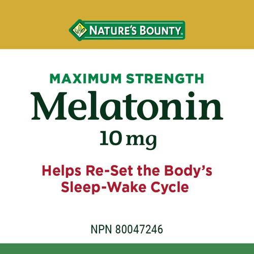 Nature's Bounty Maximum Strength Melatonin 10 mg 120 Tablets 120 EA