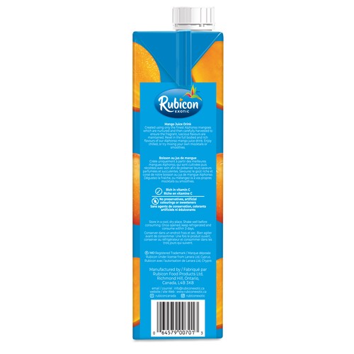 Rubicon Exotic  Juice Mango 1 L