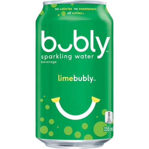 Bubly Sparkling Water Lime 12 x 355 ml (cans)