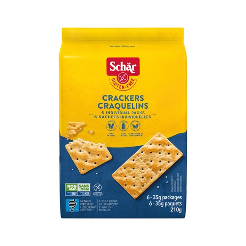 Schar Gluten-Free Crackers 6 Pack 210 g