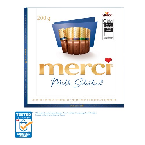 Merci European Milk Chocolate Assorted 200 g