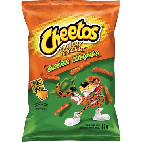 Cheetos Crunchy Cheese Snack Cheddar Jalapeno 81 g