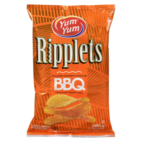 Yum Yum Ripplets Chips BBQ 200 g