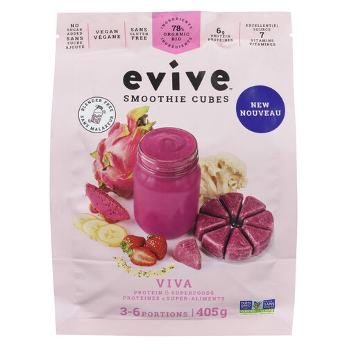 Evive Gluten-Free Frozen Smoothie Cubes Viva 405 g