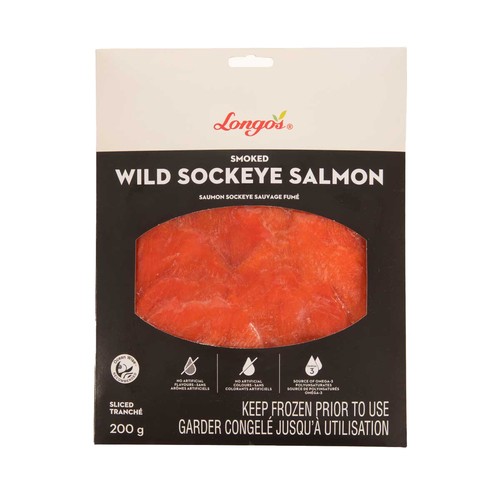 Longo's Frozen Sockeye Salmon Smoked 200 g