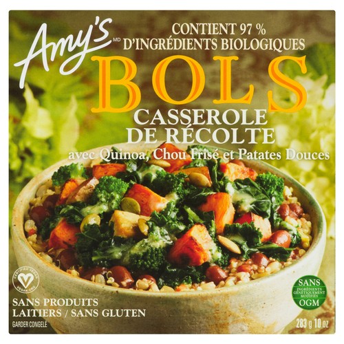 Amy's Dairy Gluten-Free Free Harvest Casserole Bowl 283 g (frozen)