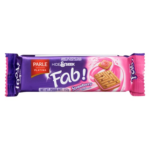 Parle Hide & Seek Fab Cookies Strawberry 112 g