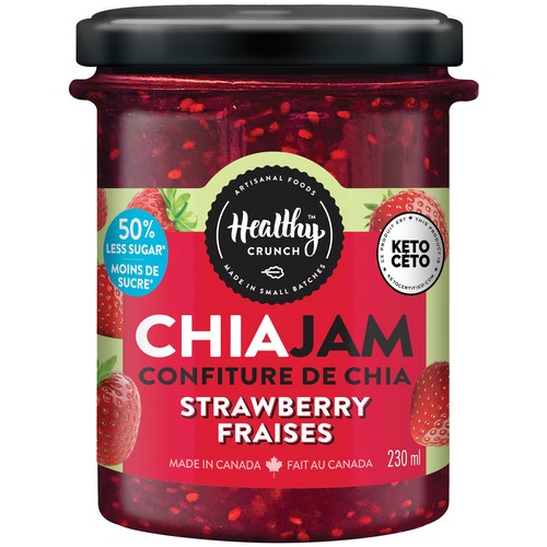 Healthy Crunch Chia Jam Strawberry 230 ml