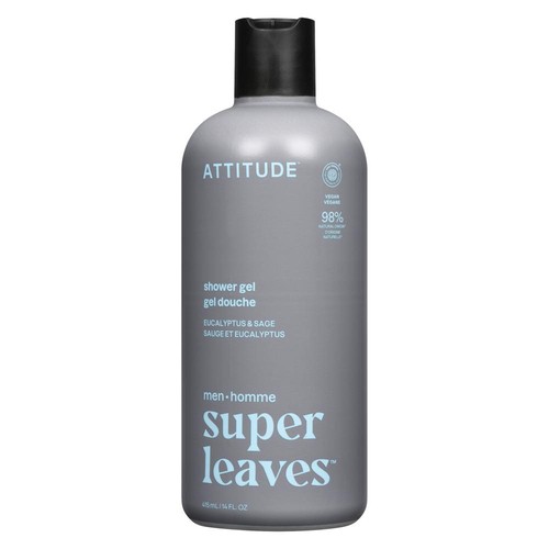 Attitude Men Super Leaves Shower Gel Eucalyptus & Sage 415 ml