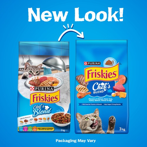 Friskies Chef's Blend Dry Cat Food Assorted Flavours 3 kg