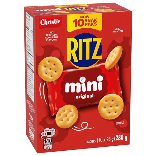Ritz Crackers Mini Snack Pack Original 10 x 28 g