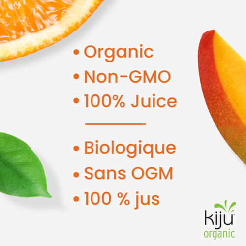 Kiju Organic Fruit Juice Mango Orange 4 x 200 ml