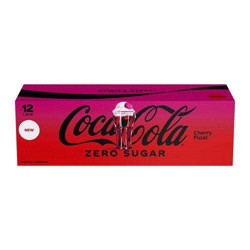 Coca-Cola Zero Sugar Soft Drink Cherry Float 12 x 355 ml (cans)