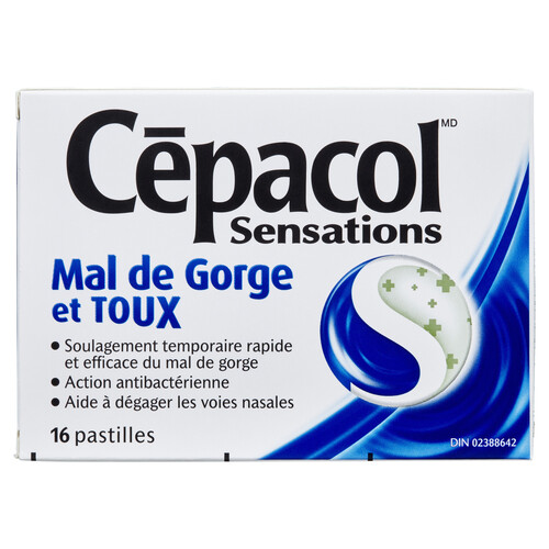 Cepacol Sore Throat & Cold 16 Lozenges 