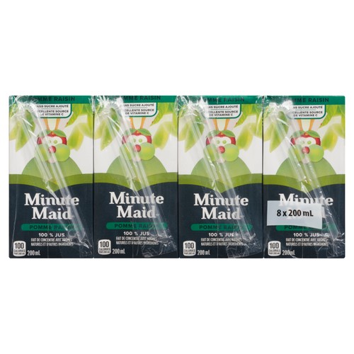 Minute Maid Juice Apple Grape 8 x 200 ml